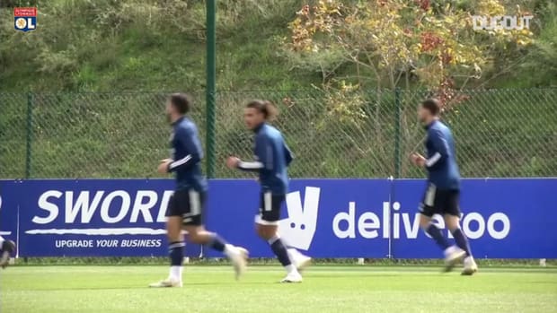De Sciglio's first training session with Olympique Lyonnais